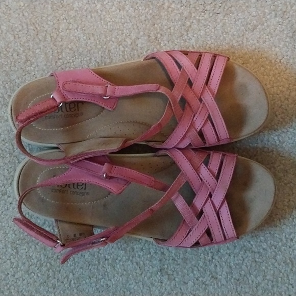 Hotter Comfort Concepts Dusty Rose Color Sandals - Picture 2 of 5